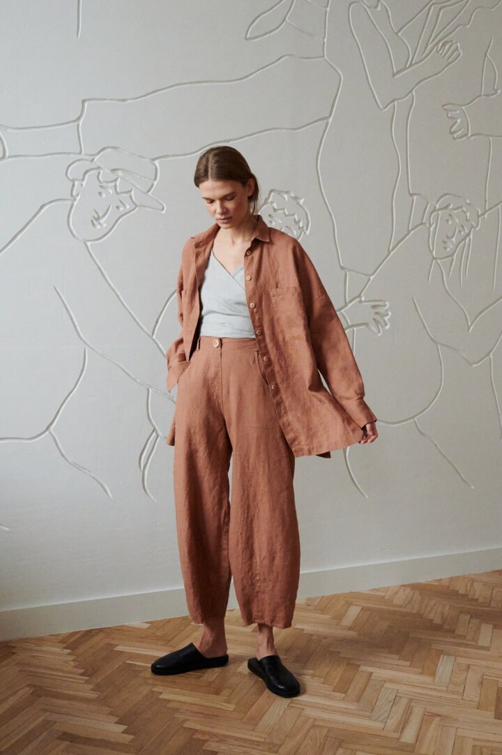 flowy oversized summer button down with pockets