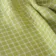 close-up of natural pickle checks olive linen fabric